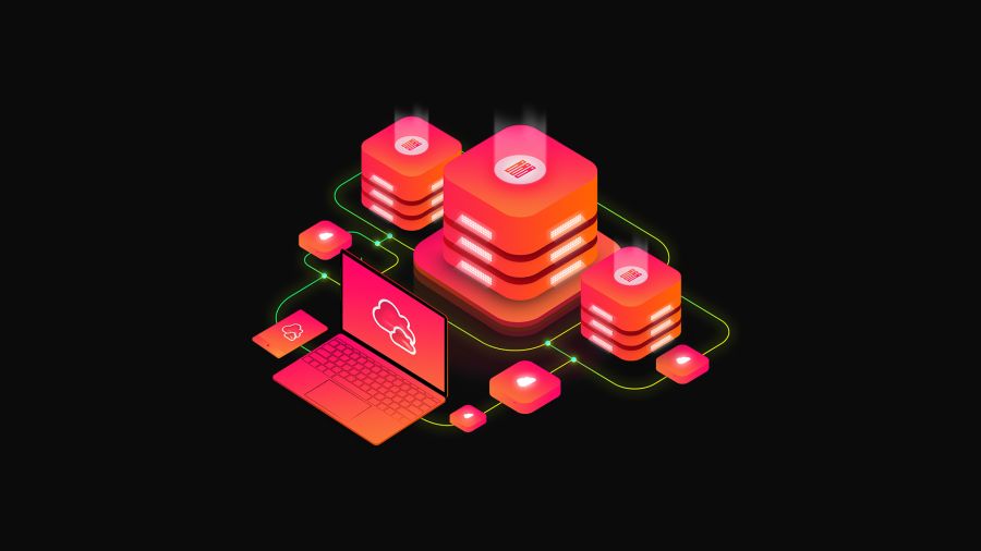 red cloud hosting icons