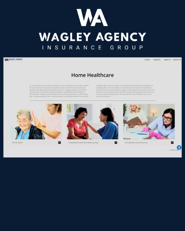 Wagley Agency website screenshot