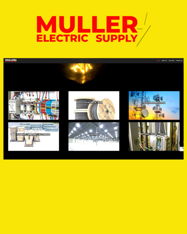 Muller Electric website screenshot