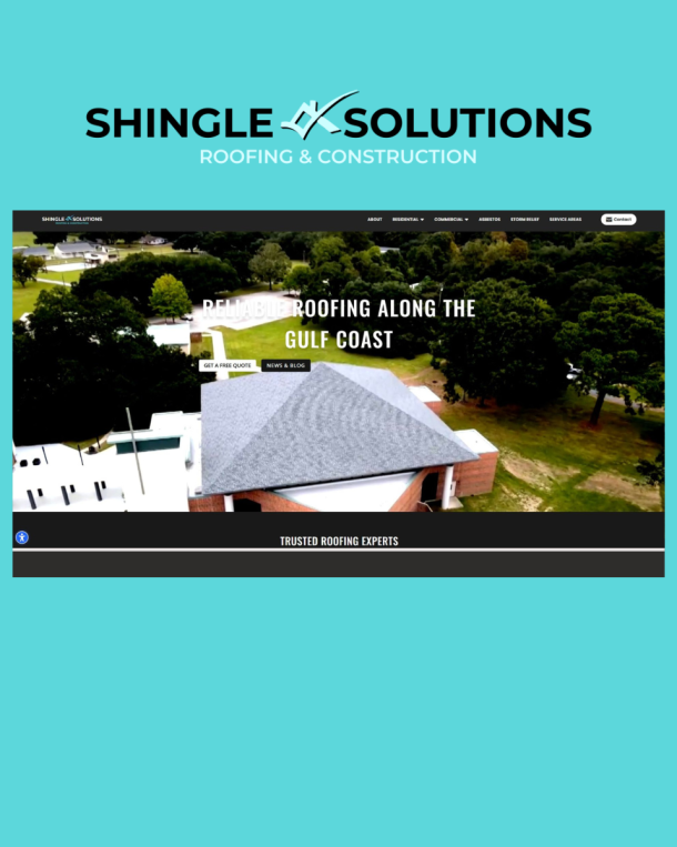 Shingle Solutions website screenshot